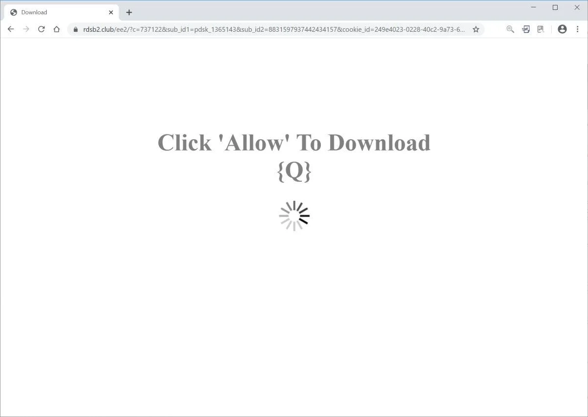 How to remove Rdsb2.club pop-up ads (Virus Removal Guide) 1 Image: Chrome browser is redirected to Rdsb2.club