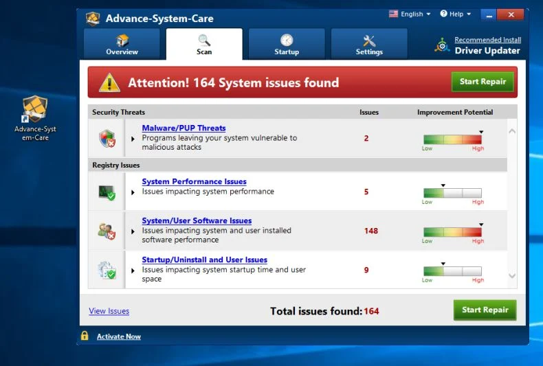 Advance-System-Care Unwanted Program Advance-System-Care advancedsystemcare.safemart.store virus