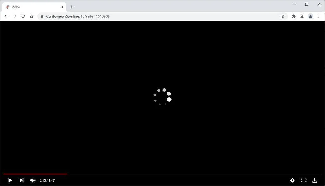Remove Qurito-news5.online pop-up ads (Virus Removal Guide) 1 Image: Chrome browser is redirected to Qurito-news5.online