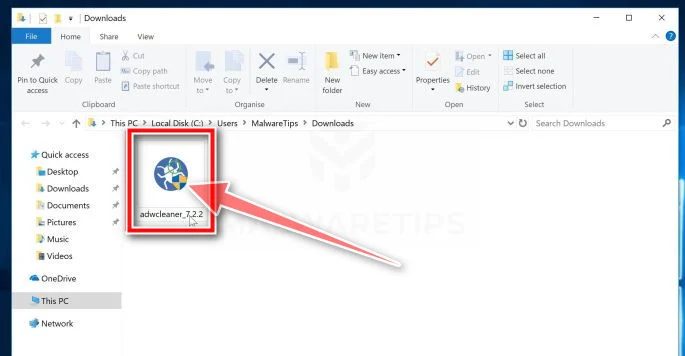 Double-click on the AdwCleaner Setup File AdwCleaner Setup File
