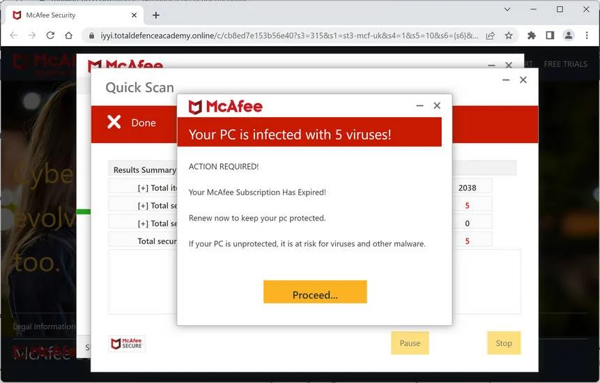 Remove Totaldefenceacademy.online Ads (Virus Removal Guide) 1 Image: Totaldefenceacademy.online Ads