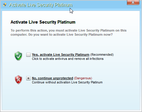 [Image: Live Security Platinum Activation request]