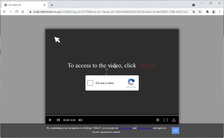 Remove Ndhertobecon.xyz pop-up ads (Virus Removal Guide) 1 Image: Chrome browser is redirected to Ndhertobecon.xyz