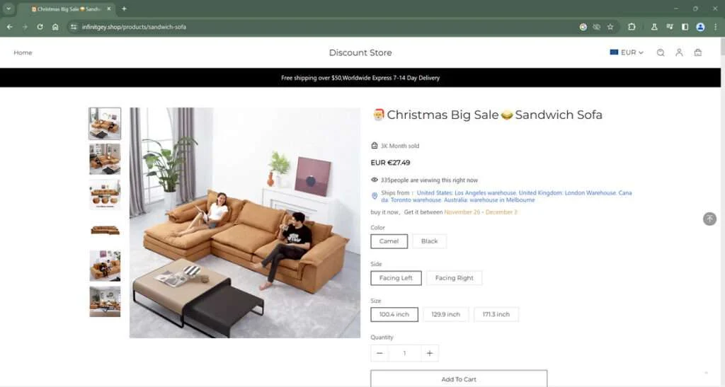 Infinitgey.shop Store Scam - Don't Shop Here Ever 1 Infinitgey.shop scam