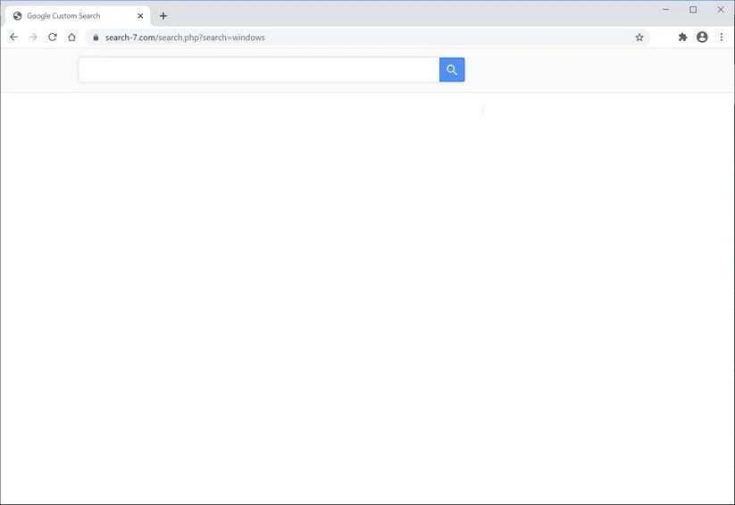 Remove Search-7.com browser hijacker (Virus Removal Guide) 1 Image: Chrome browser is redirected to Search-7.com