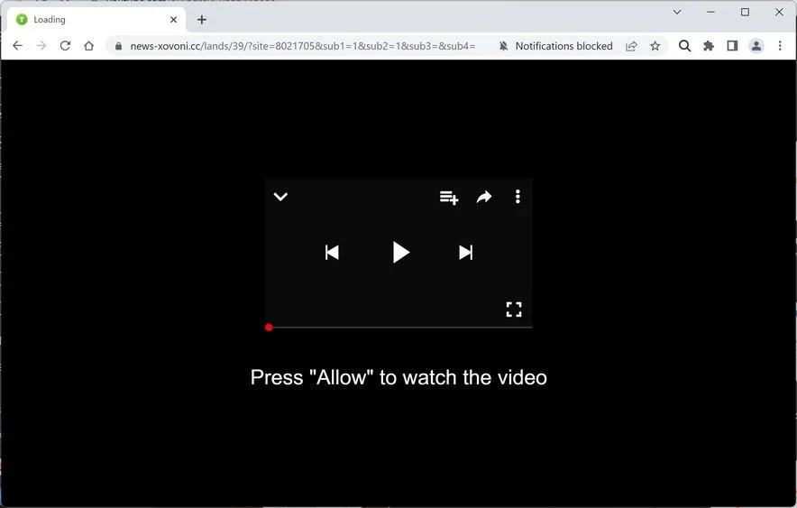 How to Remove News-xovoni.cc Pop-up Ads (Virus Removal Guide) 1 Image: Chrome browser is redirected to News-xovoni.cc