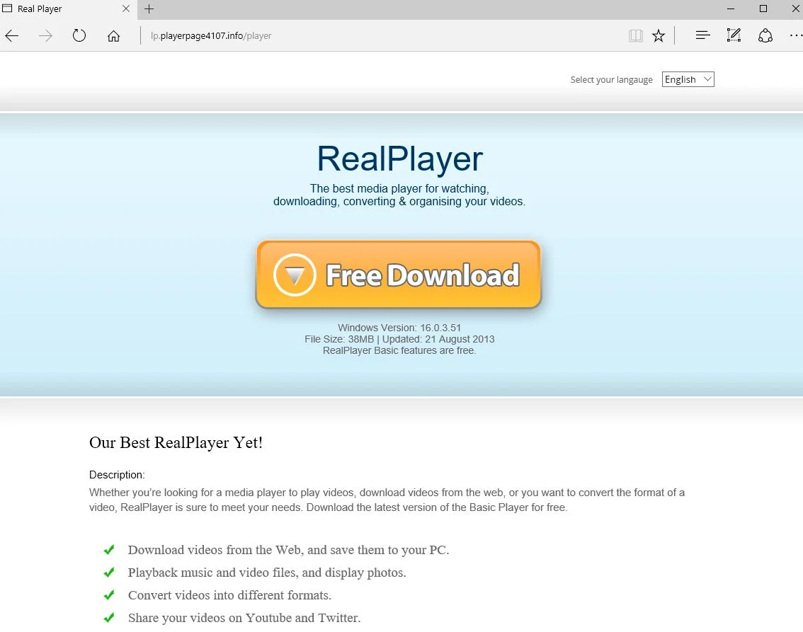 lp.playerpage4107.info virus