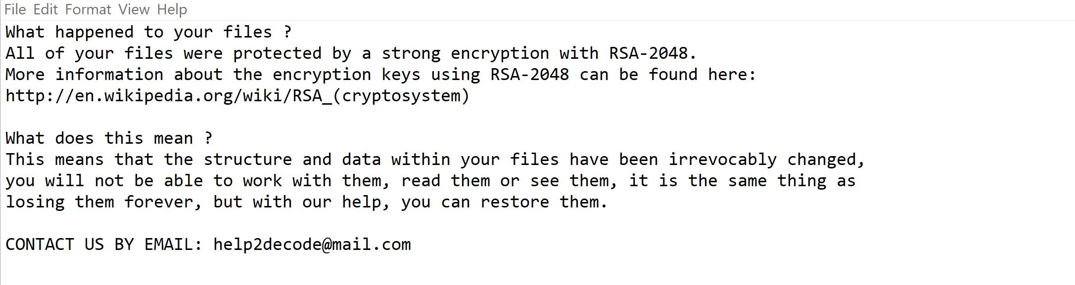 Image: a800 Ransomware