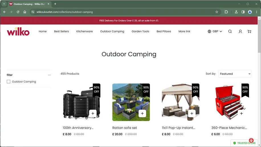 Wlikoukoutlet.com Scam Store: A Fake Wilko Website 1 wlikoukoutlet.com Scam