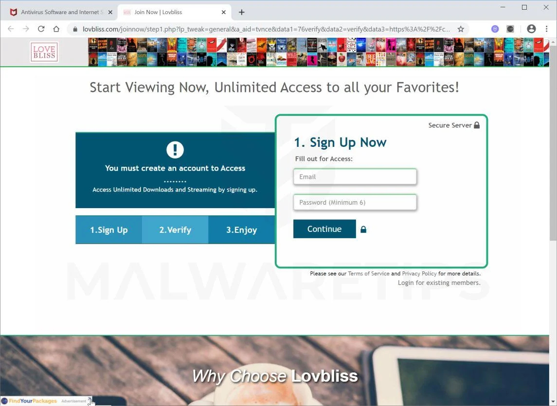 How to remove FindYourPackages adware (Virus Removal Guide) 1 Image: FindYourPackages Ads