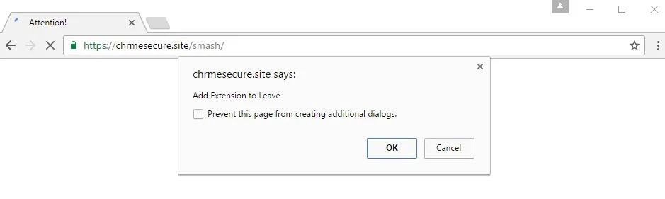 Chrmesecure.site/smash virus