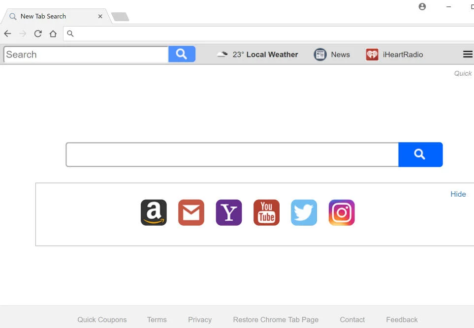 Quick Coupons New Tab Search