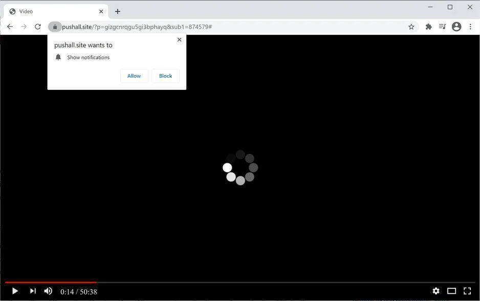 Remove Pushall.site pop-up ads (Virus Removal Guide) 1 Image: Chrome browser is redirected to Pushall.site