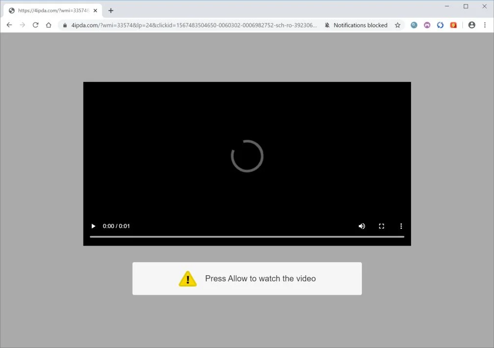 How to remove 4ipda.com pop-up ads (Virus Removal Guide) 1 Image: Chrome browser is redirected to 4ipda.com