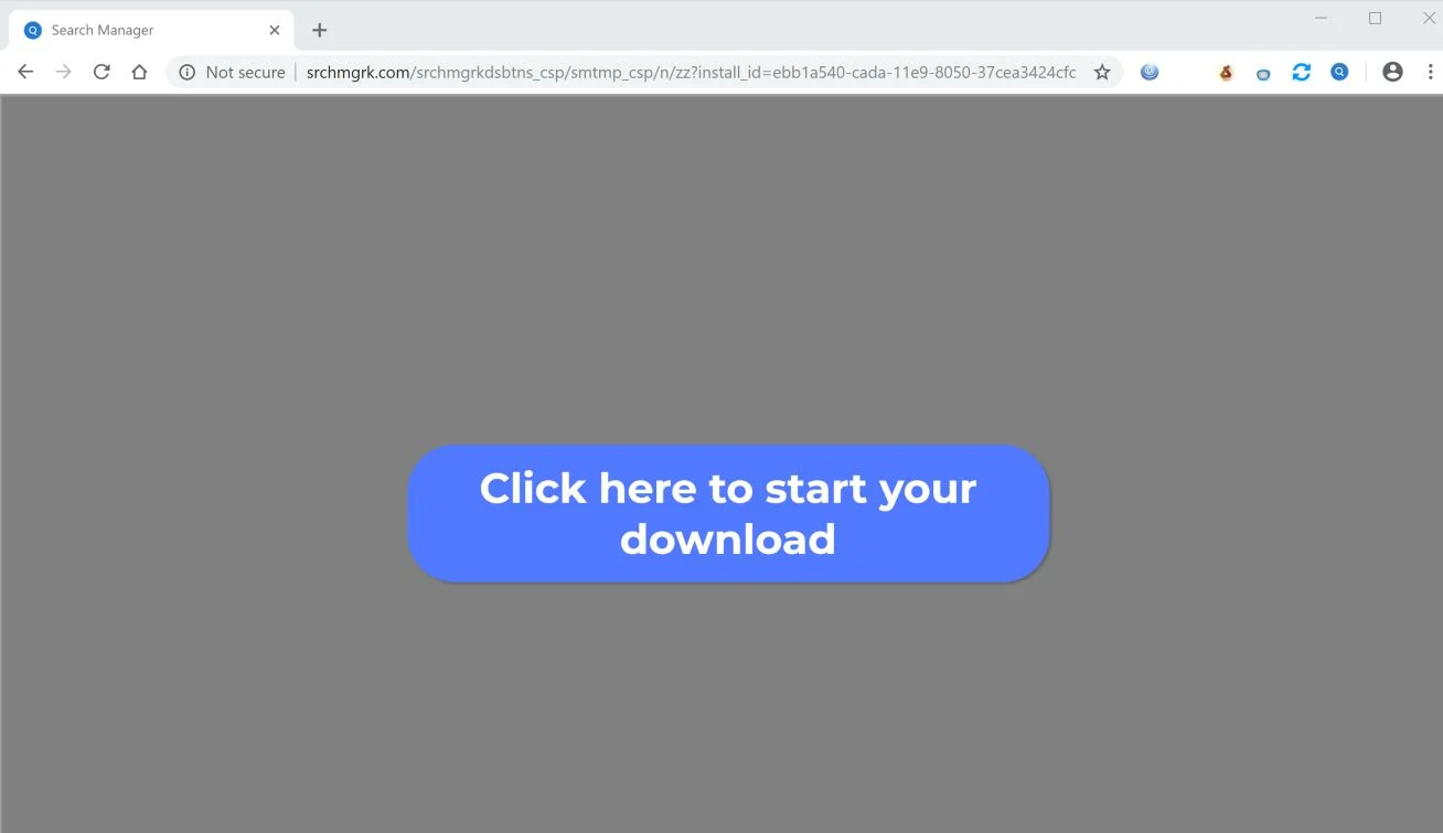 How to remove Srchmgrk.com redirect (Virus Removal Guide) 1 Image: Chrome browser is redirected to Srchmgrk.com