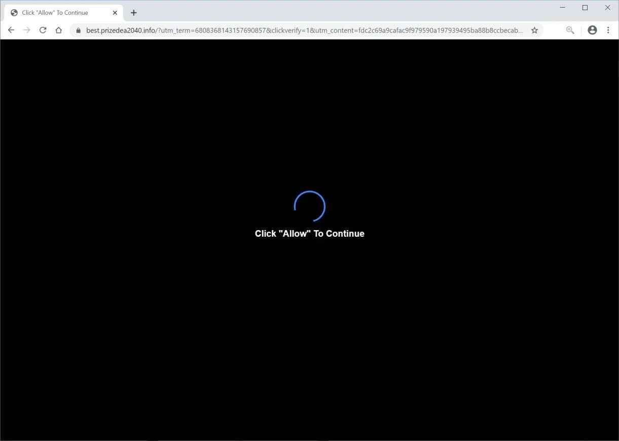 Image: Chrome browser is redirected to 1wordsql.monster
