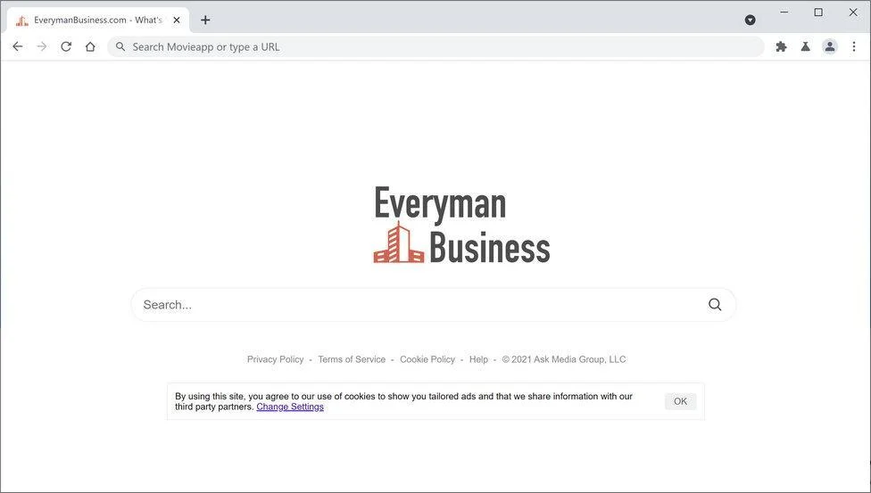Remove EveryManBusiness browser redirect (Virus Removal Guide) 1 Image: Chrome browser is redirected to EveryManBusiness