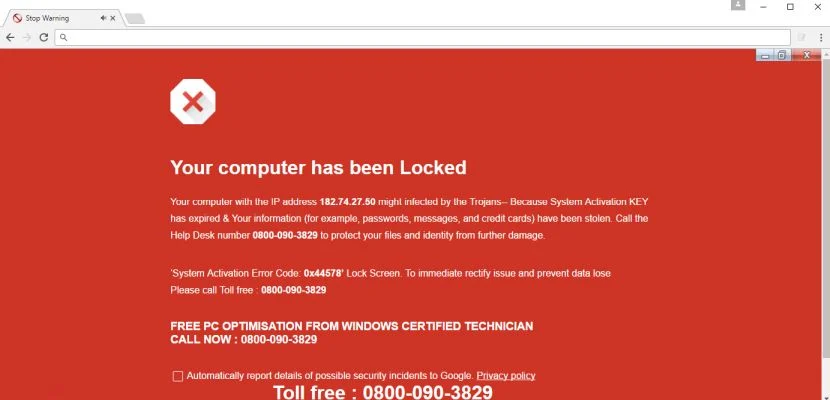 Your Computer Might Be Infected By Trojans POP-UP Scam Virus