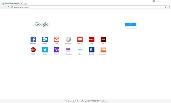www.mywebtopic.com redirect www.mywebtopic.com virus