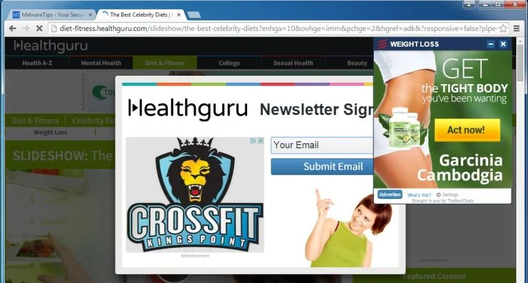 Diet-fitness.healthguru.com pop-up virus