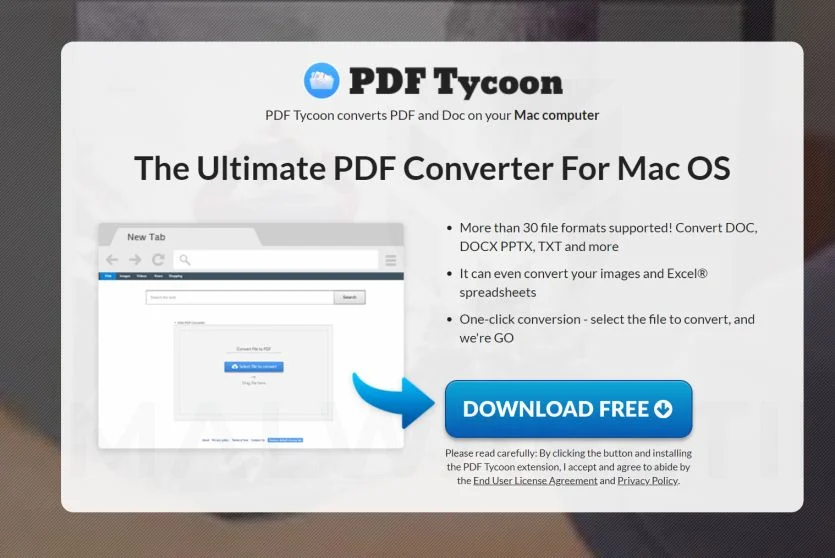 PDF Tycoon Adware (Mac)