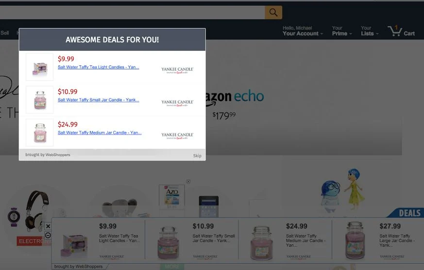 WeBShoppers adware