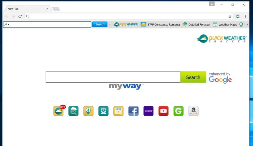 QuickWeatherTracker Toolbar By MyWay