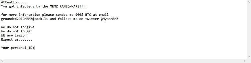 Image: MEMZ ransomware