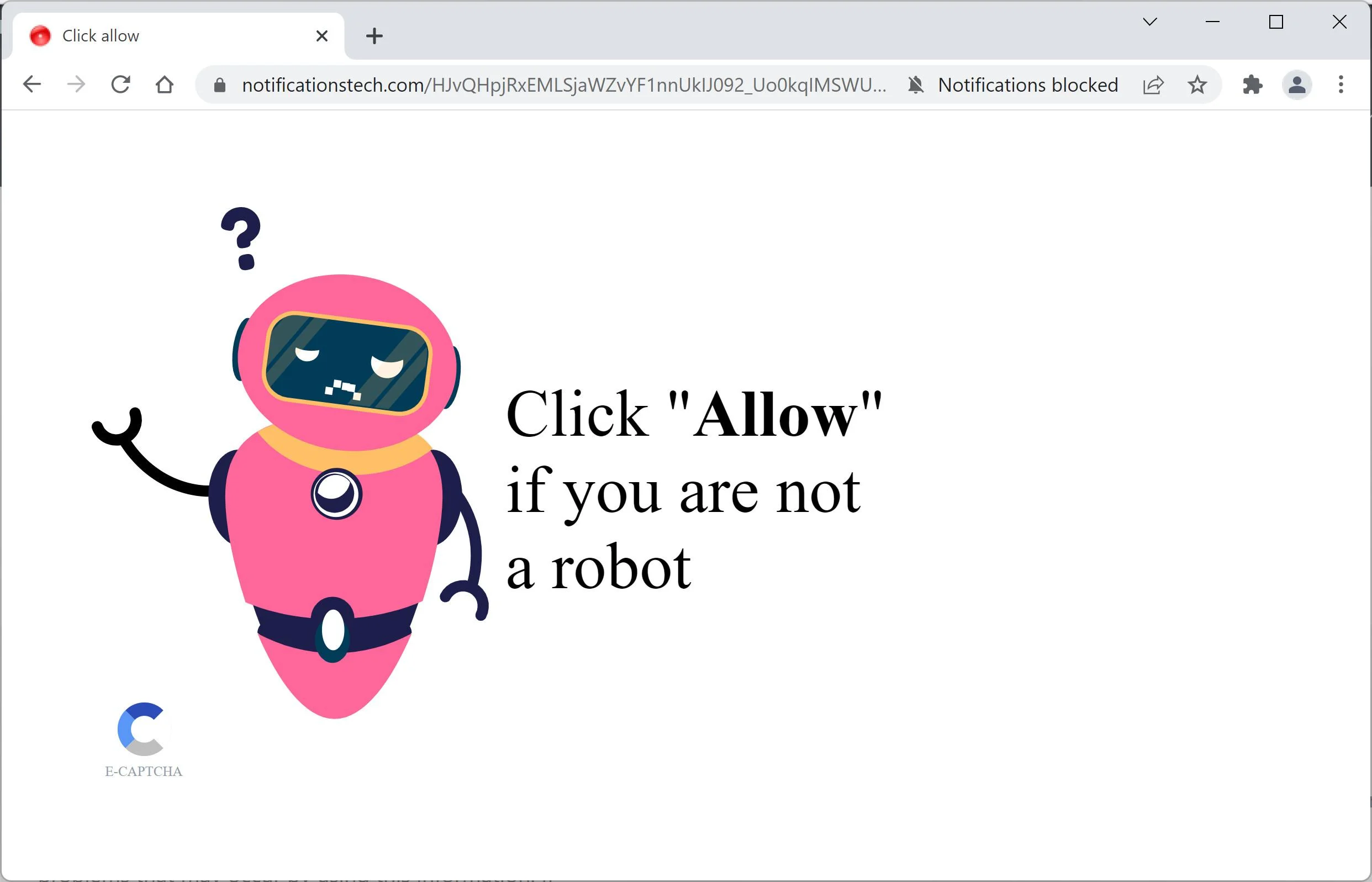 Remove Notificationstech.com Pop-up Ads (Virus Removal Guide) 1 Image: Chrome browser is redirected to Notificationstech.com