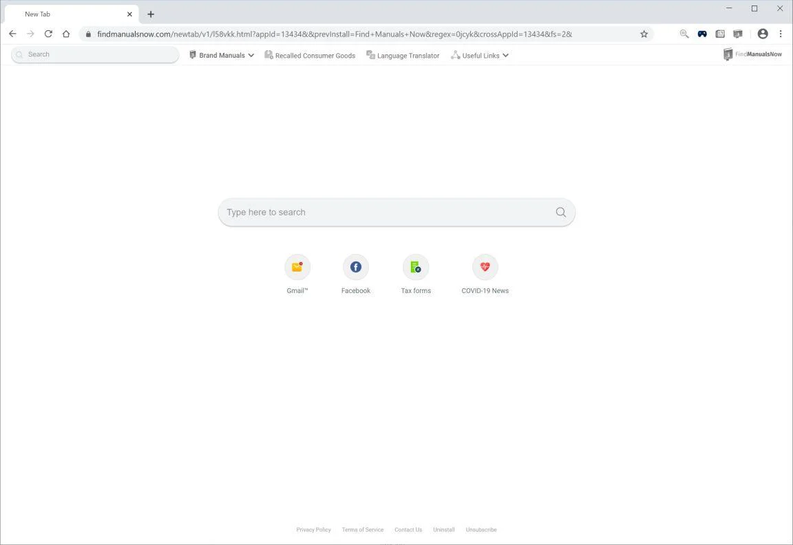 How to remove Findmanualsnow.com redirect (Virus Removal Guide) 1 Image: Chrome browser is redirected to Findmanualsnow.com