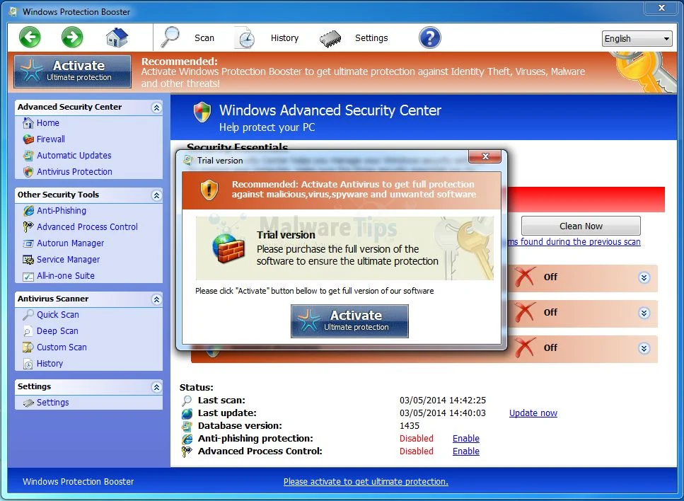 Windows Protection Booster Picture of Windows Protection Booster