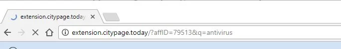 Extension.citypage.today redirect virus