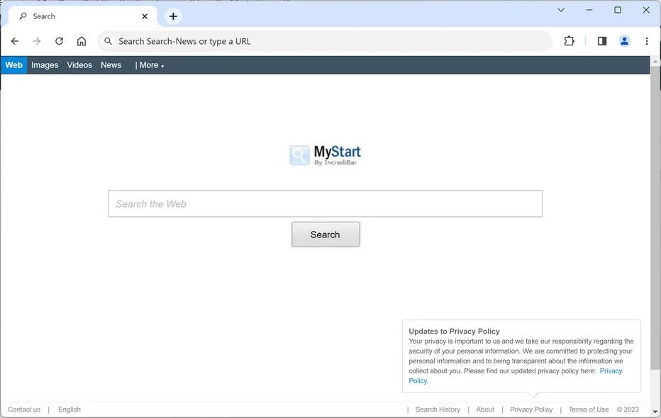 mystart.incredibar.com redirect