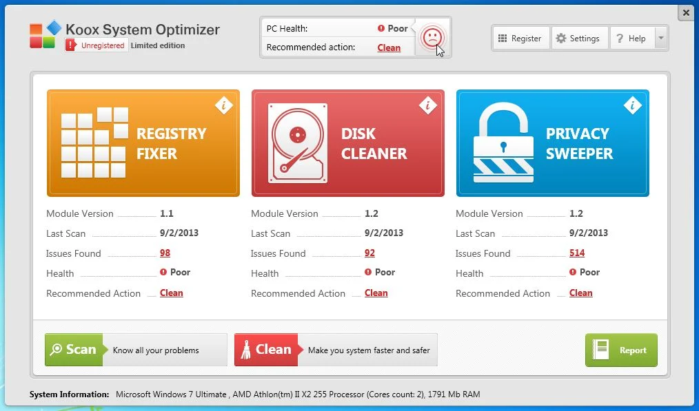 [Image: Koox System Optimizer virus]