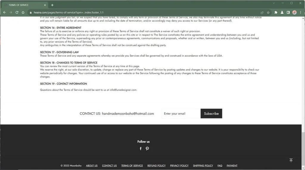 Heaira.com Scam Warning - What Consumers Must Know 1 Heaira.com trendmicro
