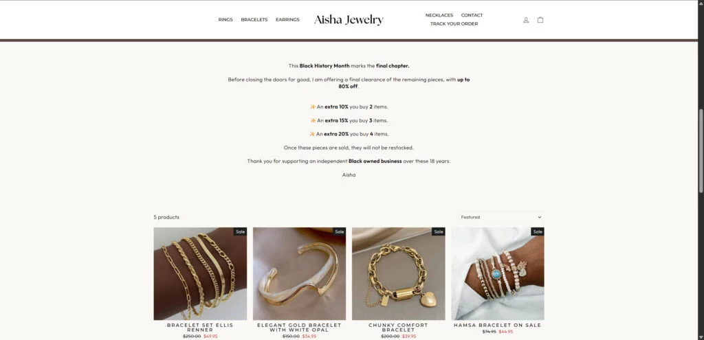 Aisha Jewelry Closing Sale Scam EXPOSED - Full Investigation 4 5 11