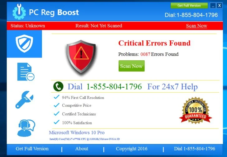 Pc Reg Boost malware