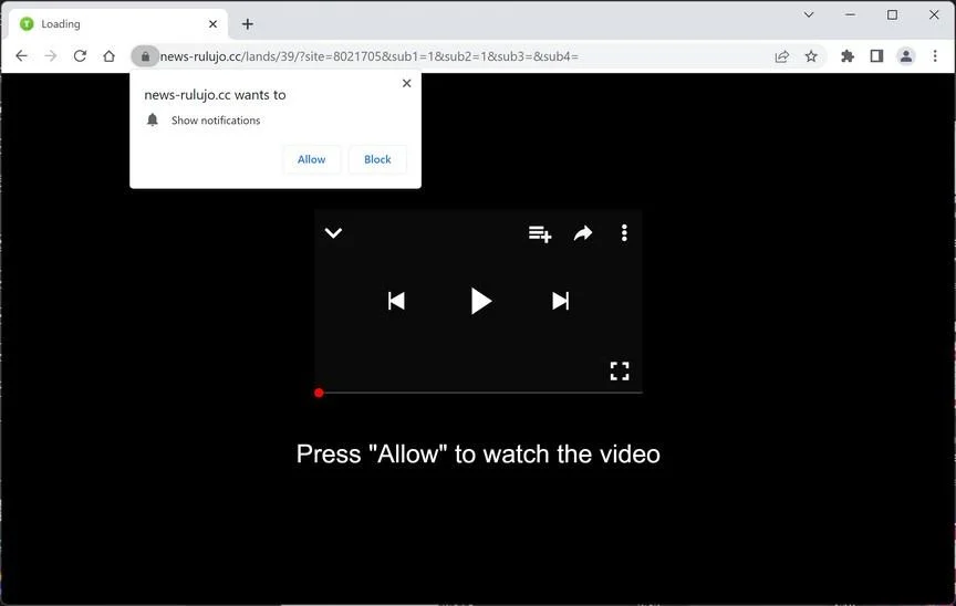 How to Remove News-rulujo.cc Pop-up Ads (Virus Removal Guide) 1 Image: Chrome browser is redirected to News-rulujo.cc