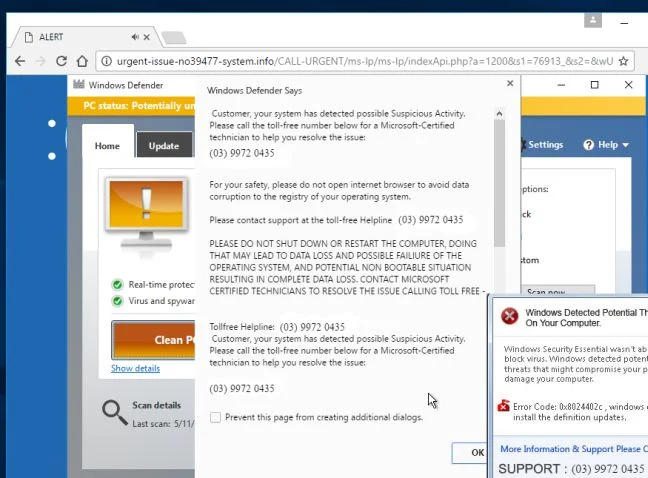 Urgent-issue-no39477-system.info redirect