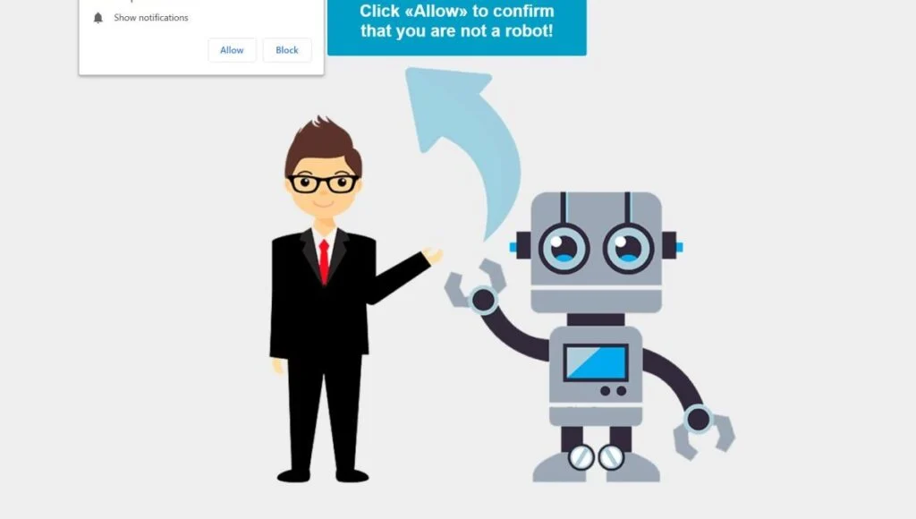 Image: Chrome browser is redirected to the Captcha.info site