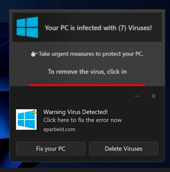 FAKE Your PC Is Infected With (7) Viruses