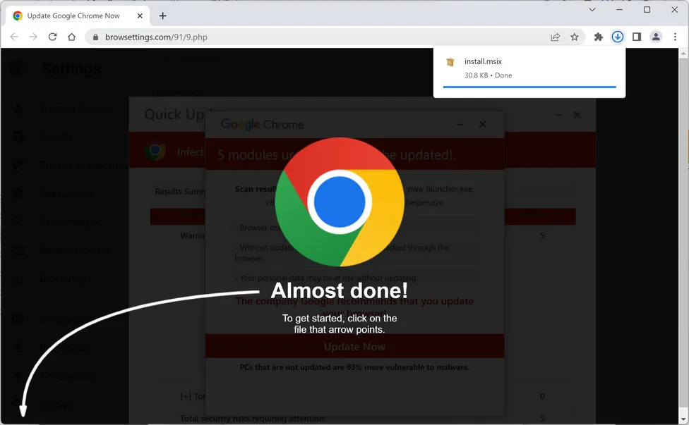 Image Install.msix Trojan Distribution