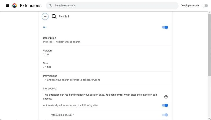 Remove Pick Tail browser hijacker (Virus Removal Guide) 1 Image: Pick Tail browser hijacker