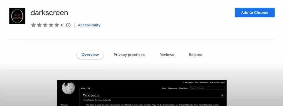 Remove DarkScreen Browser Extension (Virus Removal Guide) 1 Image: DarkScreen Chrome extension