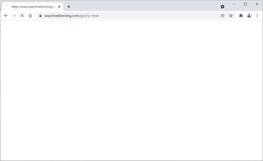 Remove Searchredirecting.com redirect (Virus Removal Guide) 1 Image: Chrome browser is redirected through Searchredirecting.com