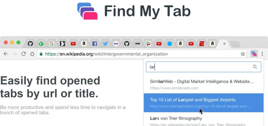 Find My Tab Chrome Scam Virus