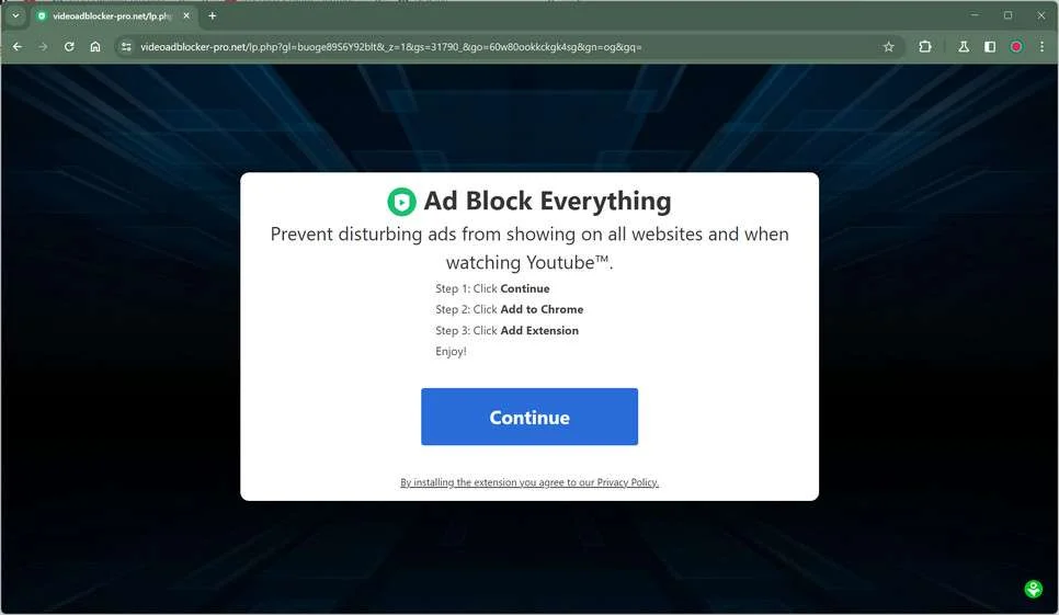 videoadblocker-pro.net malware