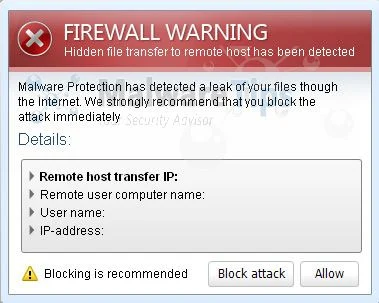 [Image:  System Protection Firewall Warning]