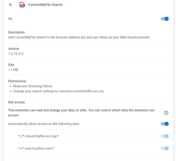 How to remove ConvertMyFile Search redirect (Virus Removal Guide) 1 Image: Chrome browser is redirected to ConvertMyFile Search