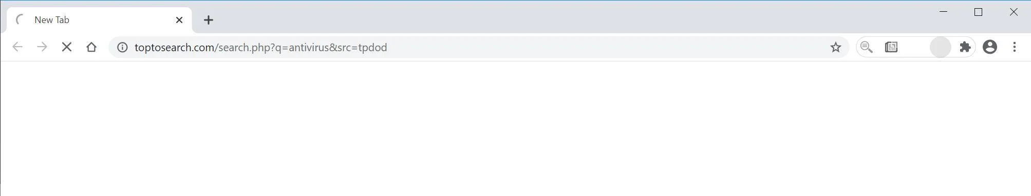 Remove Toptosearch.com browser hijacker (Virus Removal Guide) 1 Image: Chrome browser is redirected to Toptosearch.com